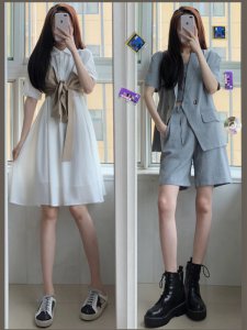 一周穿搭不重样 | 港风甜美夏日西装