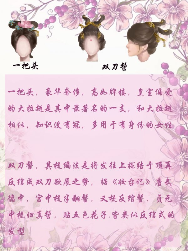 一把头 双刀髻一把头,豪华奢侈,高如牌楼,皇室偏爱的大拉翅是其中最