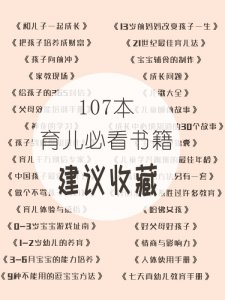 107本育儿书籍，培养出聪明智慧宝宝
