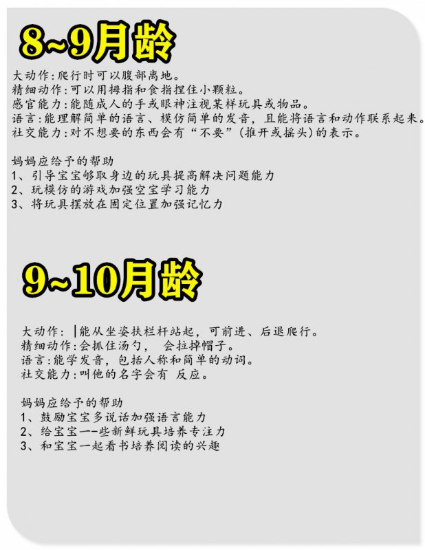 婴幼儿一岁内每月早教大全开发宝宝大脑