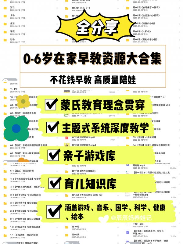 不花钱在家早教分享，家庭启蒙高质量陪娃