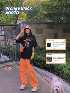 OOTD夏日元气撞色穿搭这条小橘裤绝了