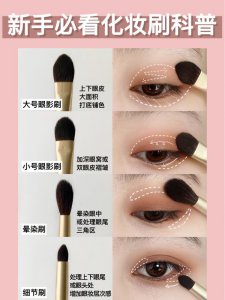 女生必备的化妆技巧！新手化妆刷科普