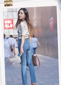清爽柔美的牛仔裤搭配 简单大气百搭 展现女性别样的精彩