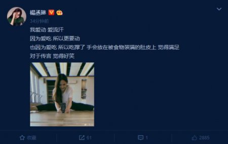 杨丞琳否认怀孕 笑道媒体们的想象力真丰富