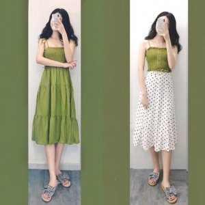 夏天已经到了 彩色系裙子搭配图片