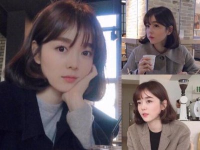 如果你问我大圆脸的女生适合什么发型的话 适合大圆脸的中短发型图片