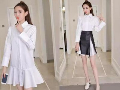 由衬衫演变而来的衬衫裙 衬衫裙子搭配图片欣赏