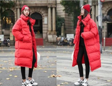 每年的新年 红色羽绒服怎么穿洋气？