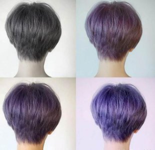 短发 后面剃掉的女生短发发型图