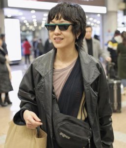 郭采洁新发型似大妈 微卷发飘出大婶味遭吐槽