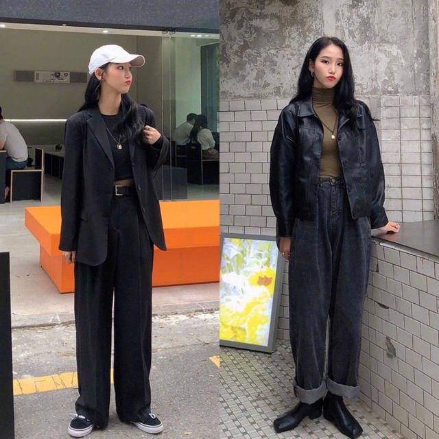 早春的季节春季酷女孩穿搭图片