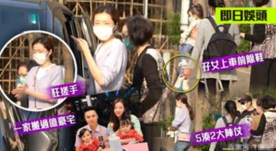 熊黛林带女儿出门游玩 做足防疫工作阵容强大