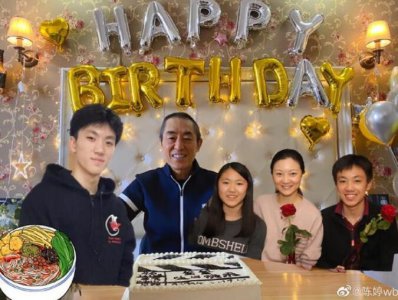 陈婷P图为张艺谋庆生 贴心将孩子P在了一起举动暖心