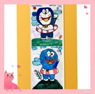 沙溢晒俩儿子画作 网友调侃：弟弟是抽象派哈哈