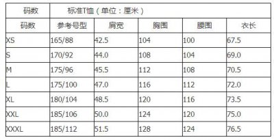 外套l号是多大尺码