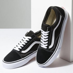 Vans帆布鞋 经典vans鞋带普通系法