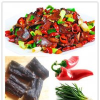 湘菜特色佳肴之红椒腊牛肉