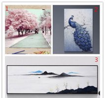 精简而唯美的手绘装饰画图片