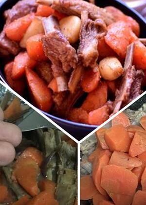 【周三食谱】胡萝卜烧羊排做法步骤