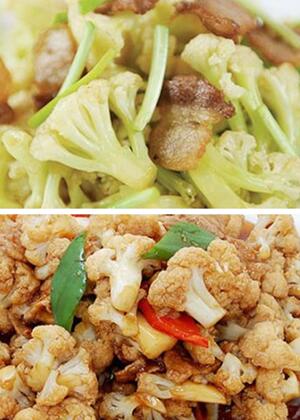 简单菜花炒肉的做法 秋天吃菜花最合适