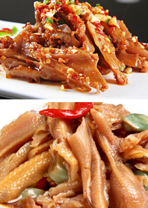 香辣无骨鸭掌的做法 中华美食：去骨鸭掌做法
