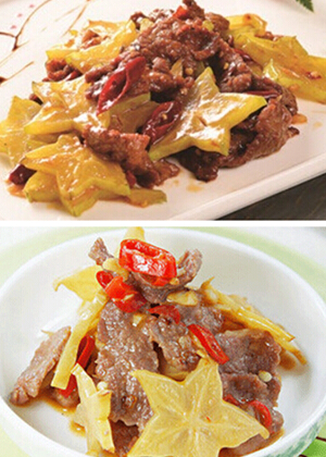 酸杨桃炒牛肉别具风味 酸杨桃与甜杨桃的区别