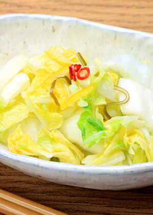 日本料理白菜渍物口感清爽的做法