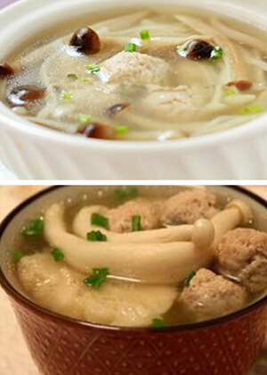菌菇丸子的做法 菌菇肉丸甘蔗汤的做法
