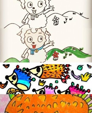 适合小班孩子的幼儿园简单画画图片
