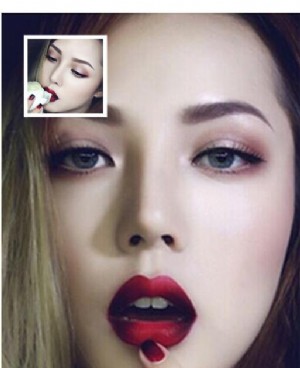 韩国彩妆女王pony复古冷艳红石榴妆