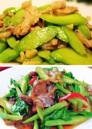 猪肉炒芥兰的做法 家常菜芥兰炒肉片做法