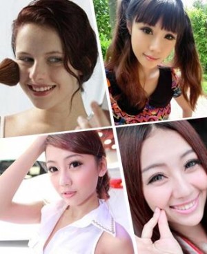 巧用腮红化彩妆 四步打造V字脸