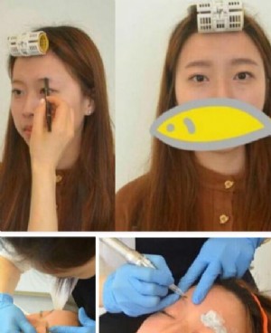 韩式半永久纹眉真人体验图片