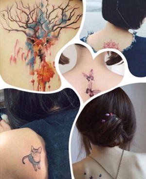 盘点女生后背纹身图 总有一款性感属于你