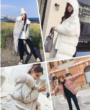 宽松款面包羽绒服秒变元气少女