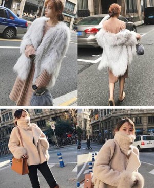 除了羽绒服 冬天御寒还可以穿时尚短款皮草外套！