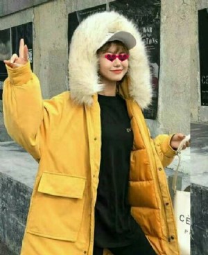 超流行的长款面包服 时尚洋气还显瘦！