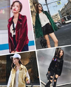 丝绒夹克棒球服 想做时髦潮人你就穿上