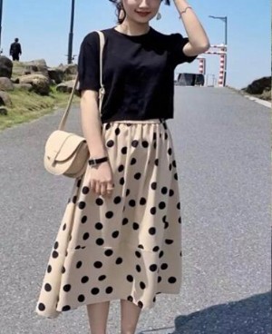 夏季波点元素服装搭配 女生衣柜必不可少