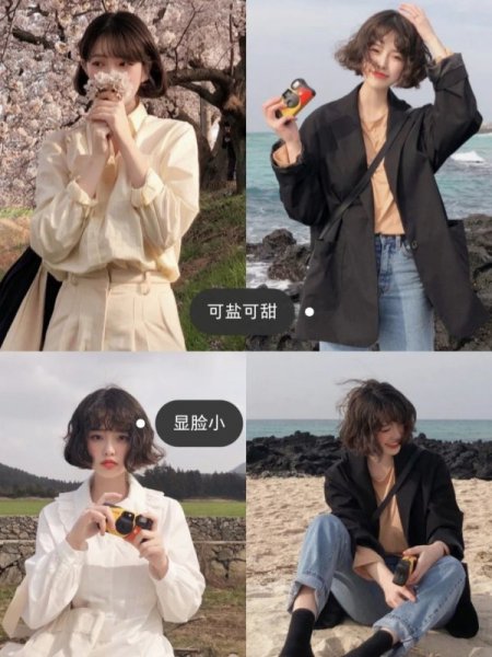 夏天超火的羊毛卷短发发型俏皮又可爱