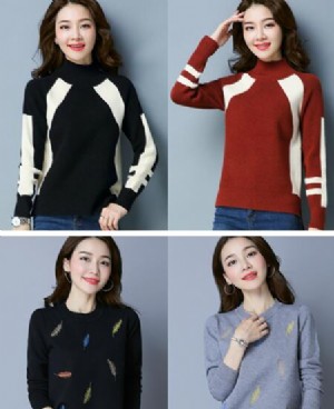 伊韵儿女装专柜正品毛衣 内搭外穿都好看！