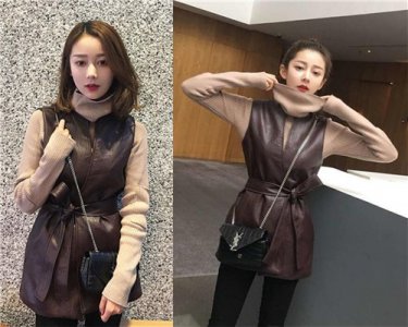 咖啡色马甲搭配图 时尚吸睛的穿搭