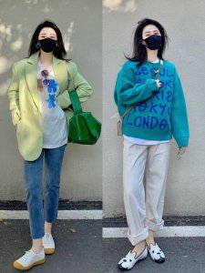 ootd休闲简约春季穿搭/彩色单品太好看啦