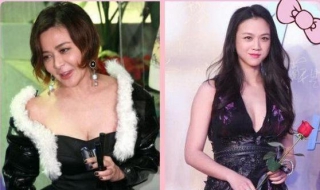 55岁的靓女关之琳在出席活动时，网友：一个大妈，一个风情少女