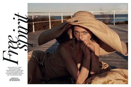 空灵时尚超模Sasha Pivovarova 演绎时尚风骨登上希腊版《Vogue》