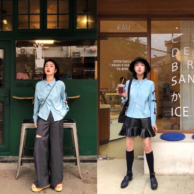 现在的女孩真的是太难了 可盐可甜秋季穿搭图片