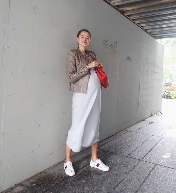 有不少孕妇自从怀孕后整个人变得又胖又肿 秋天孕妇穿什么衣服好看舒服？