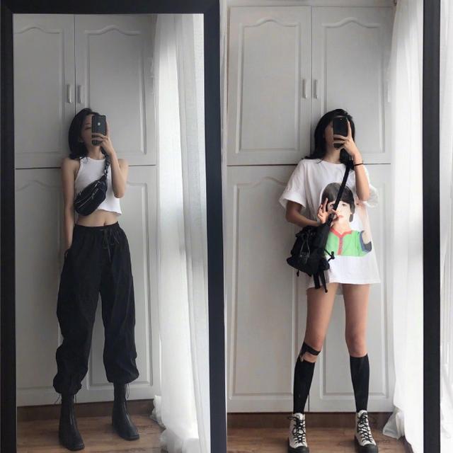 很多女孩都喜欢黑白两色 黑白配穿搭图片（黑白配衣服搭配）