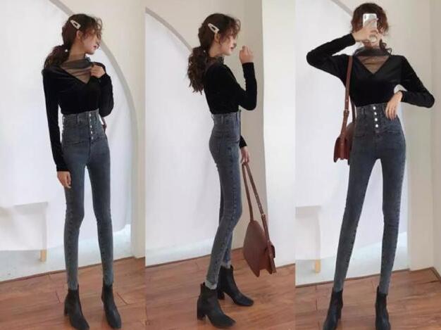 对于身材比较完美的女生来说 高腰裤搭配什么打底衫？